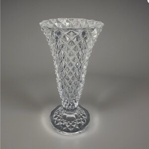 Princess House Lead Crystal Cut Glass Vase